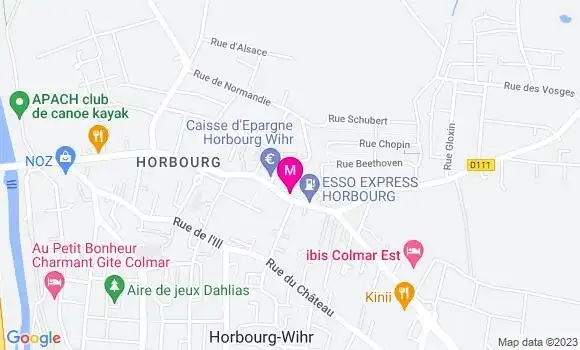 Localisation Esso Express