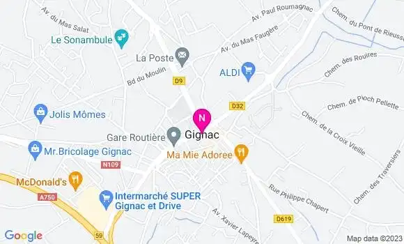 Localisation Intermarché Station