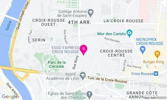 Localisation Esso Express