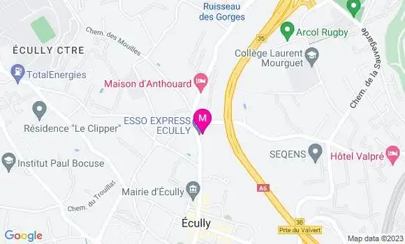 Localisation Esso Express