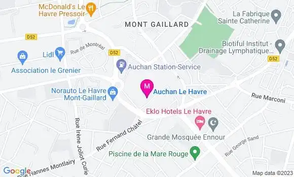 Localisation Auchan