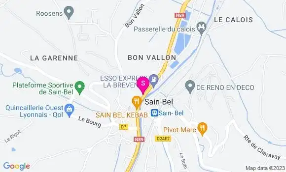 Localisation Esso Express
