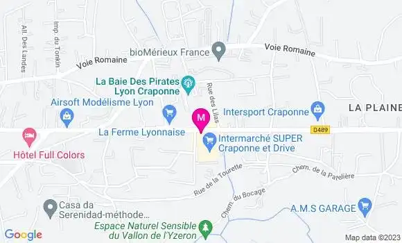 Localisation Esso Express