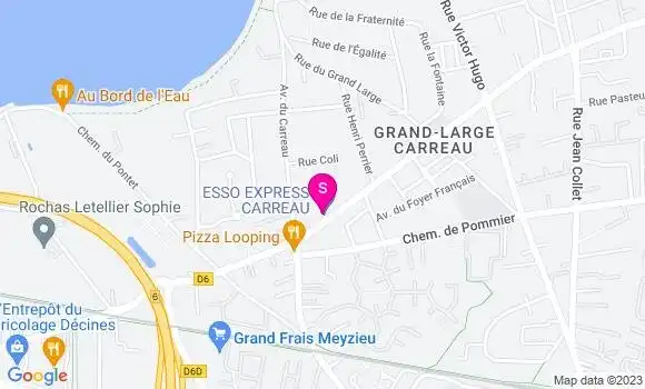 Localisation Esso Express