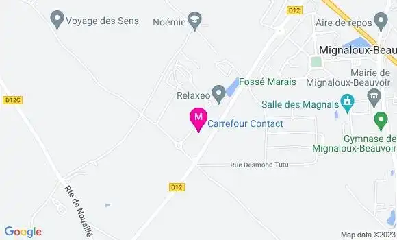 Localisation Carrefour Contact