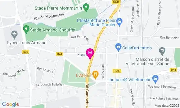 Localisation Esso Express