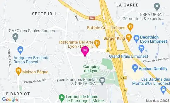 Localisation Esso Express