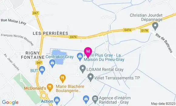 Localisation Maison du Pneu