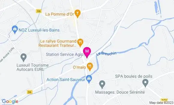 Localisation Station Agip