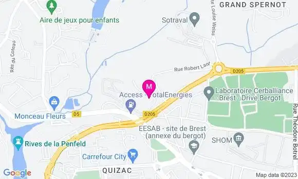 Localisation Ateliers Caugant