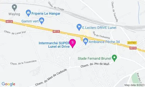 Localisation Intermarche Lunel
