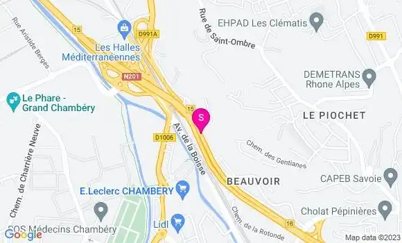 Localisation Relais Chambery