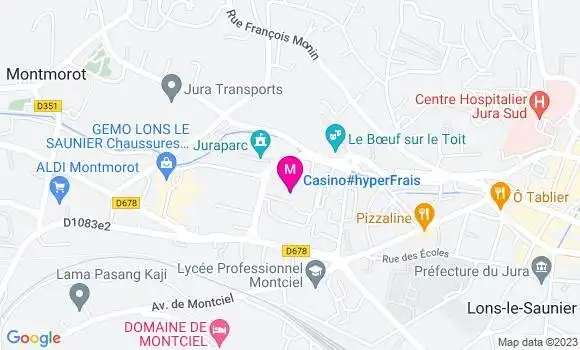Localisation Géant Casino