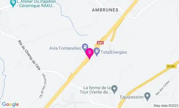 Localisation TotalEnergies Ripaille