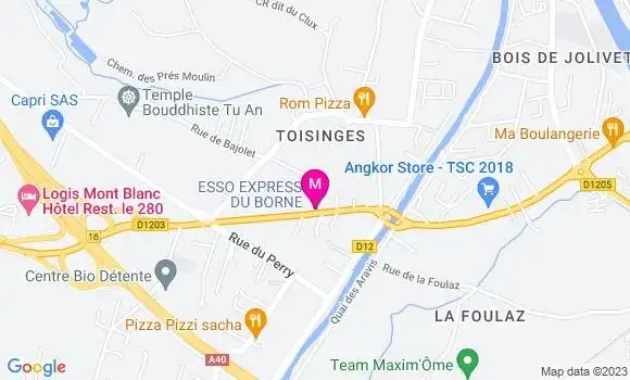 Localisation Esso du Borne
