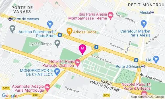 Localisation Relais Porte de Chatillon