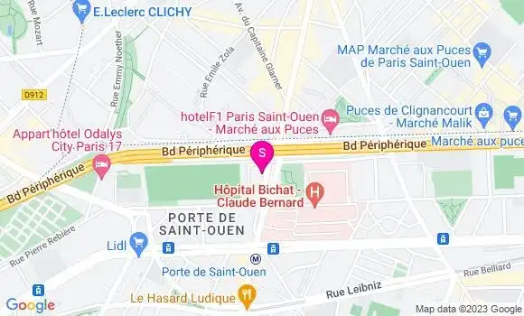 Localisation Relais Porte Saint Ouen