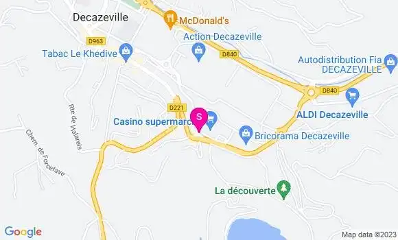 Localisation Géant Casino
