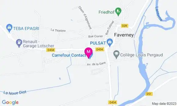 Localisation Carrefour Contact
