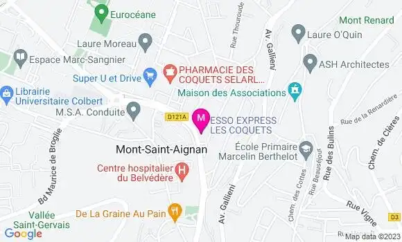 Localisation Esso Express