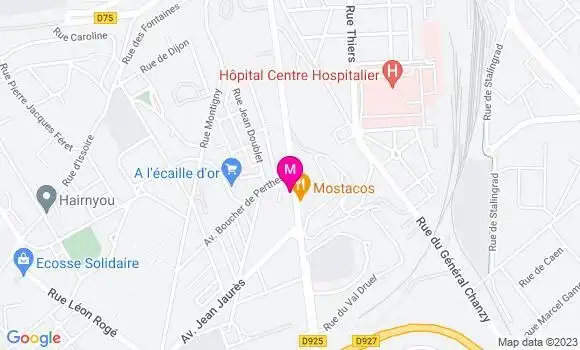 Localisation Esso Express
