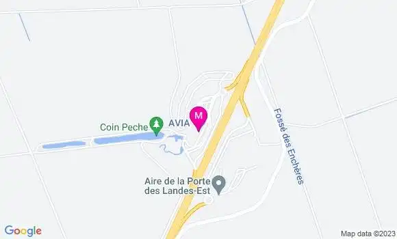 Localisation Avia Porte des Landes Est
