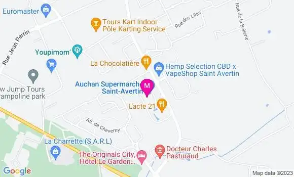 Localisation Auchan Supermarché