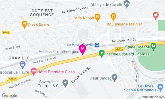 Localisation Relais Halte Graville