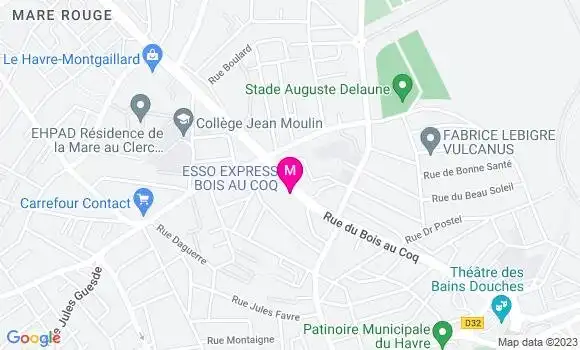 Localisation Esso Express