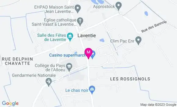 Localisation Supermarché Casino