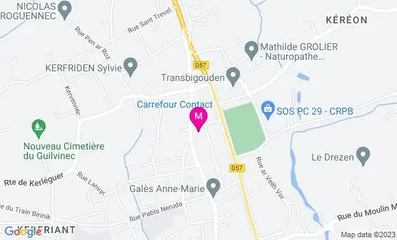 Localisation Station Carrefour