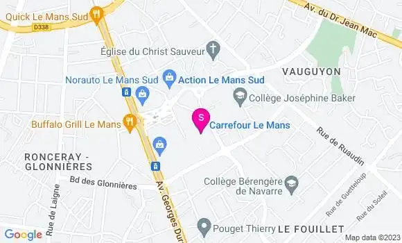 Localisation Station Carrefour