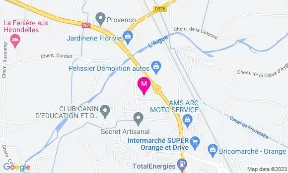 Localisation Carrefour Market