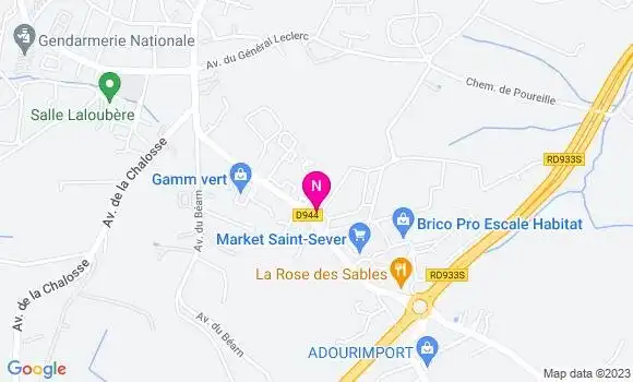 Localisation Carrefour Market