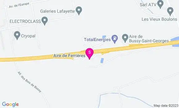 Localisation Aire de Ferrières