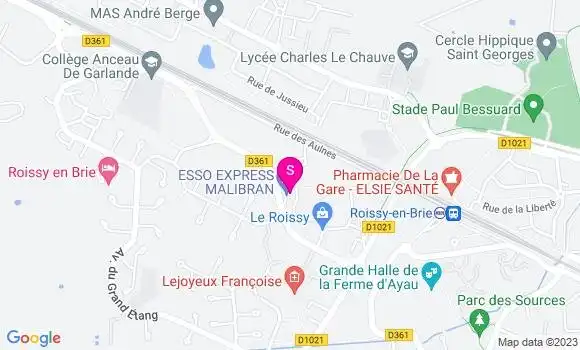 Localisation Esso Express