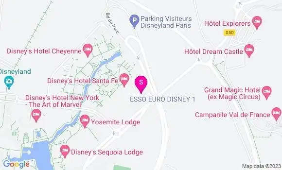 Localisation Esso Euro Disney