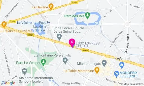 Localisation Esso Express