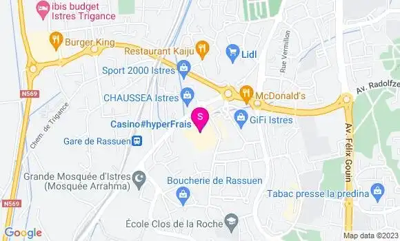 Localisation Géant Casino