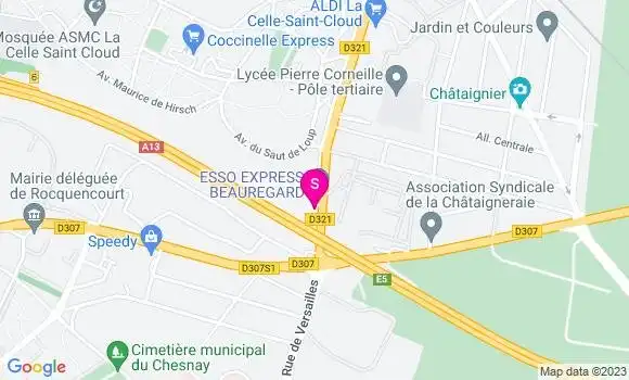 Localisation Esso Express