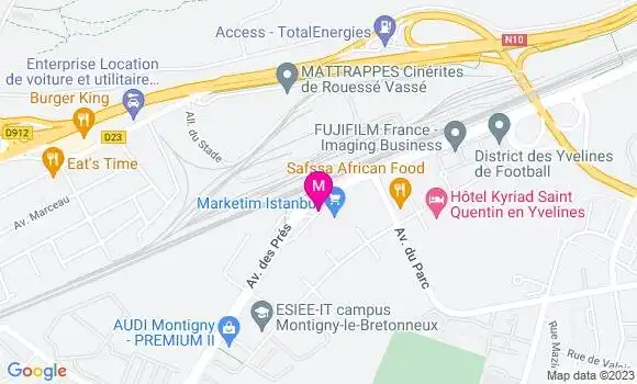 Localisation Esso Express