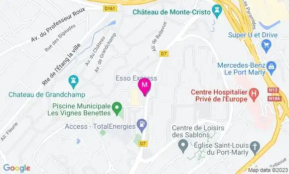 Localisation Esso Express