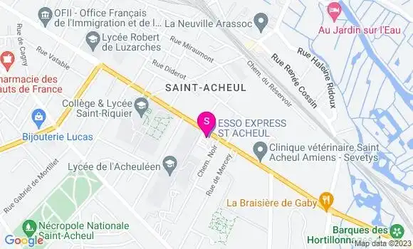 Localisation Esso Express