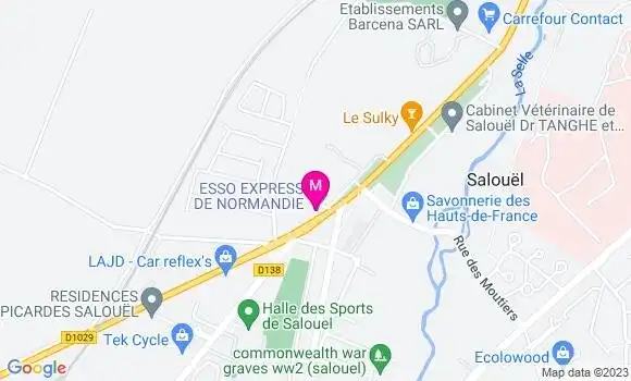Localisation Esso Express