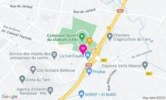 Localisation Esso Express