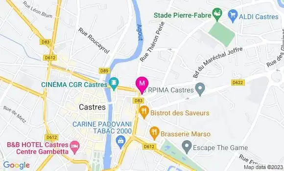 Localisation Esso Express
