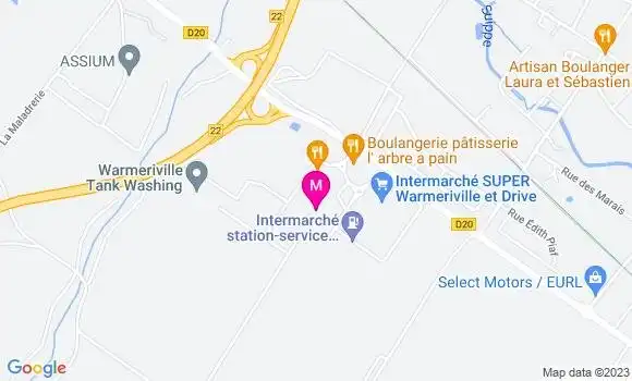 Localisation Intermarché Station