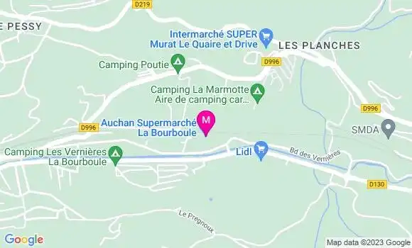 Localisation Auchan