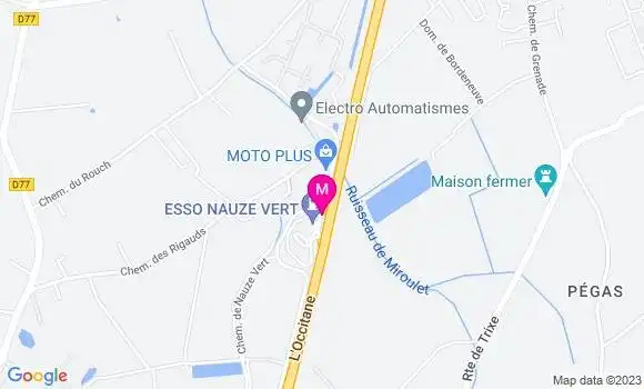 Localisation Esso Nauze Vert