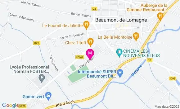 Localisation Intermarché Station